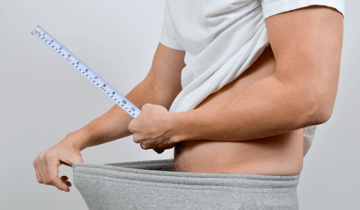 medida del pene con un centimetro