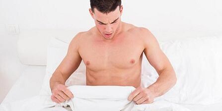 Efectos secundarios en hombres después del ejercicio.